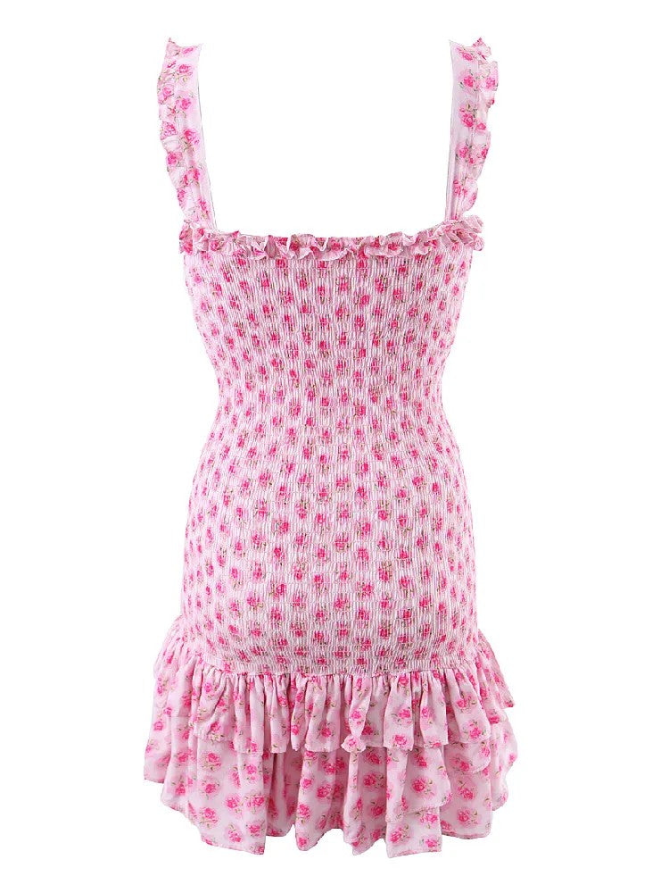 Amalfi Floral Ruched Mini Dress