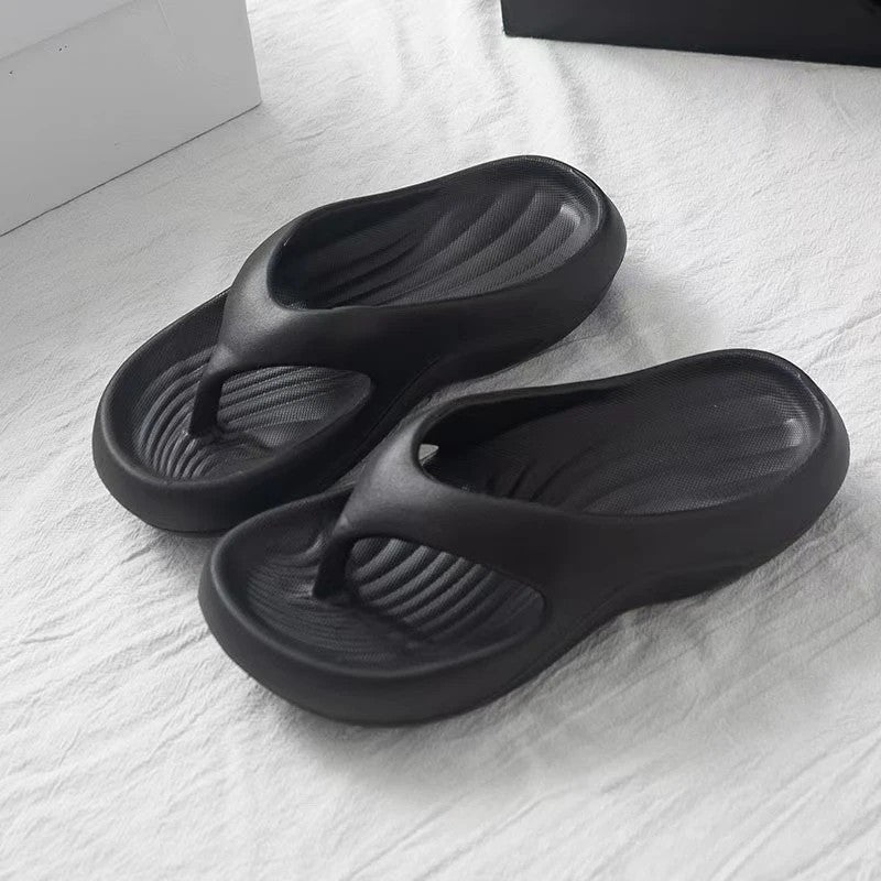 Capri Cloud Flip-Flops - Black