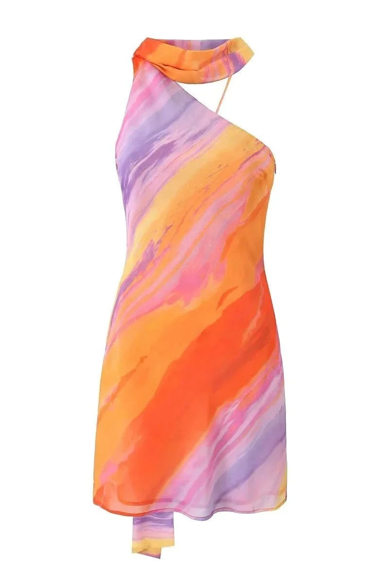 Capri Halter Mini Dress