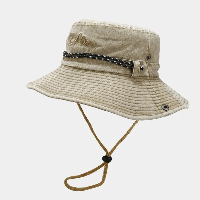 Garda Adjustable Bucket Hat - Khaki Rope Band