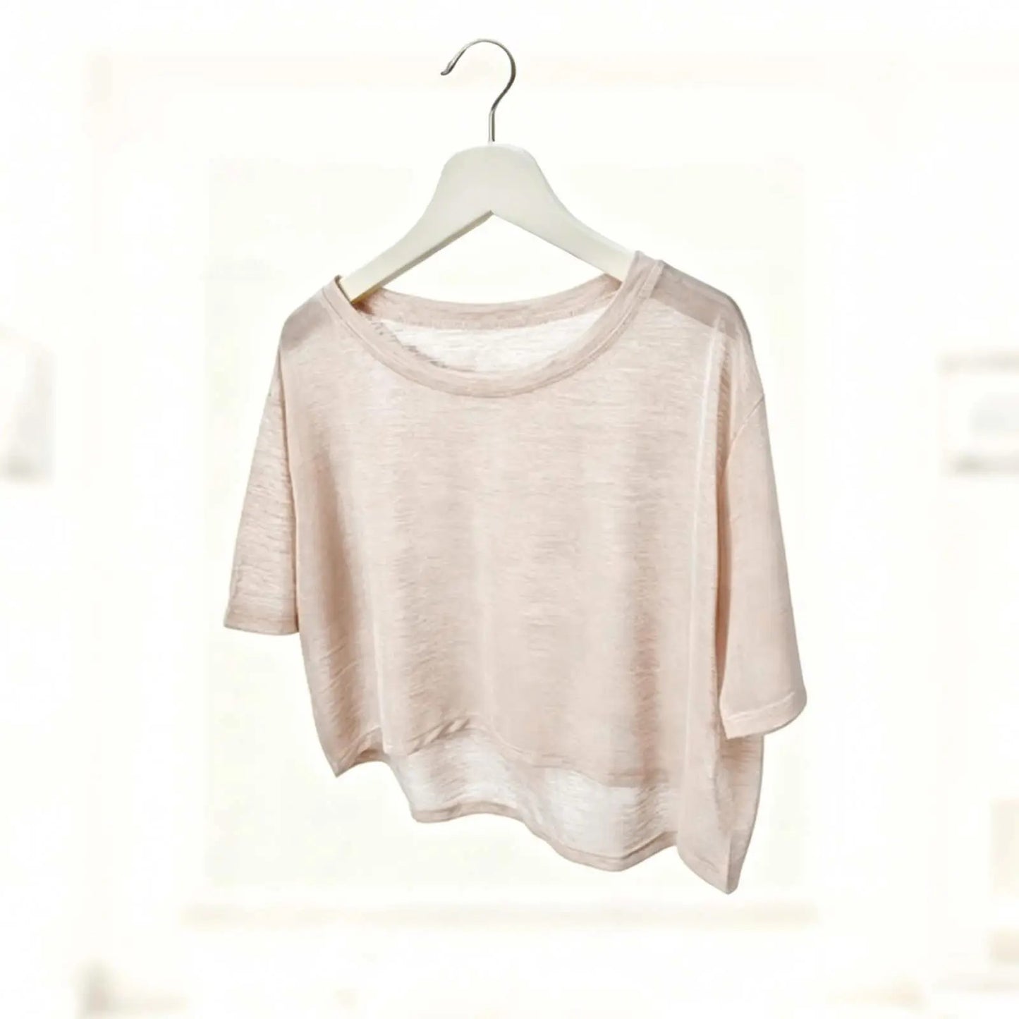 Luciani Off Shoulder Mesh Crop Top