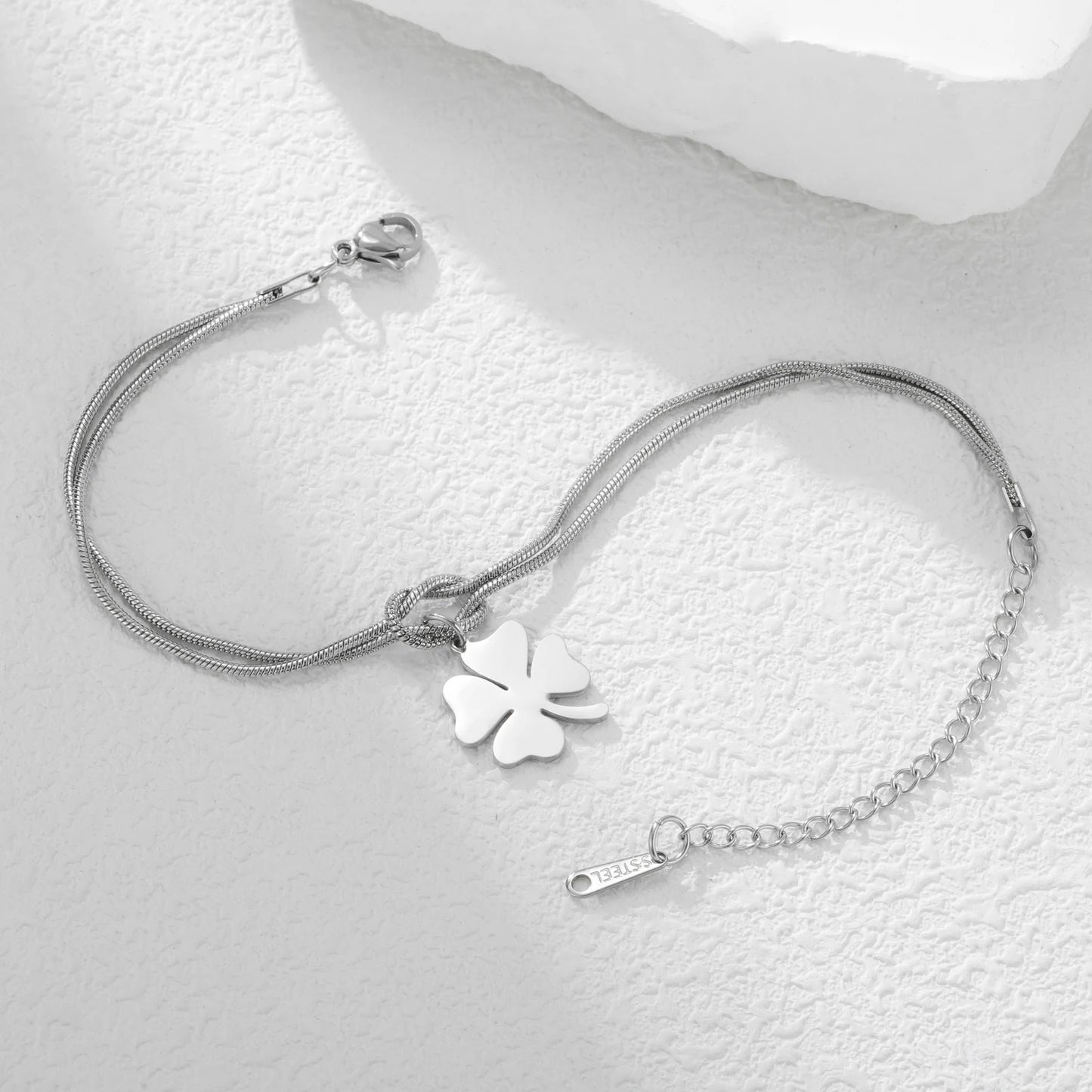 Luxe Clover Snake Bracelet