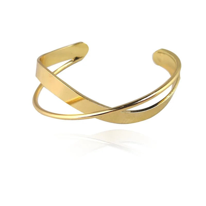 Milano Gold Open Bangle - Radiant Gold