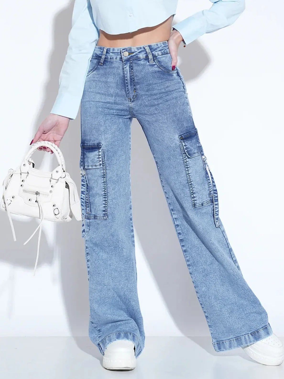 Oriel Cargo Denim Jeans