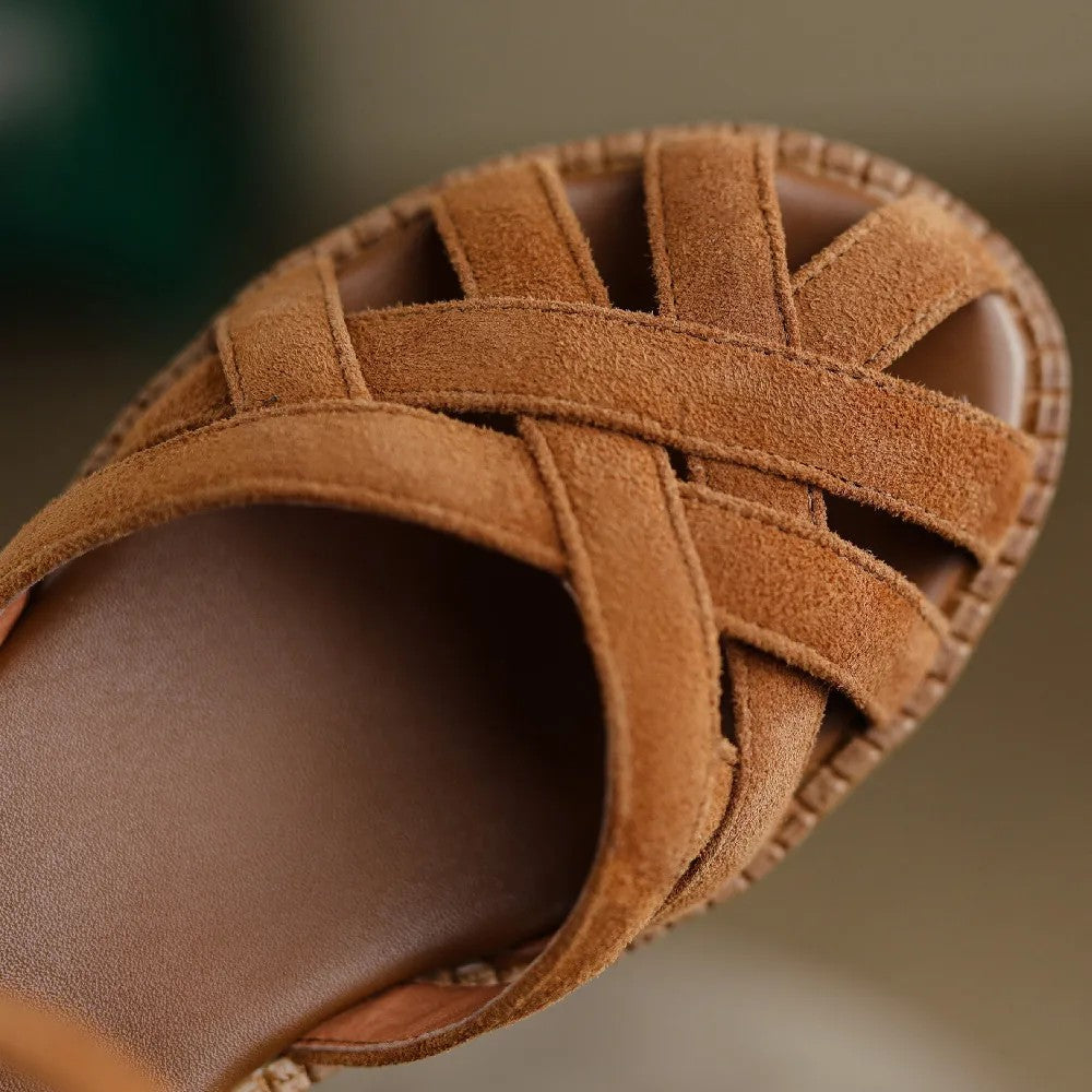 Pienza Braided Suede Sandals