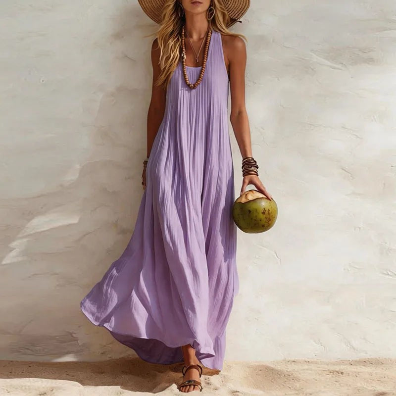 Varese Boho Maxi Dress - Lavender