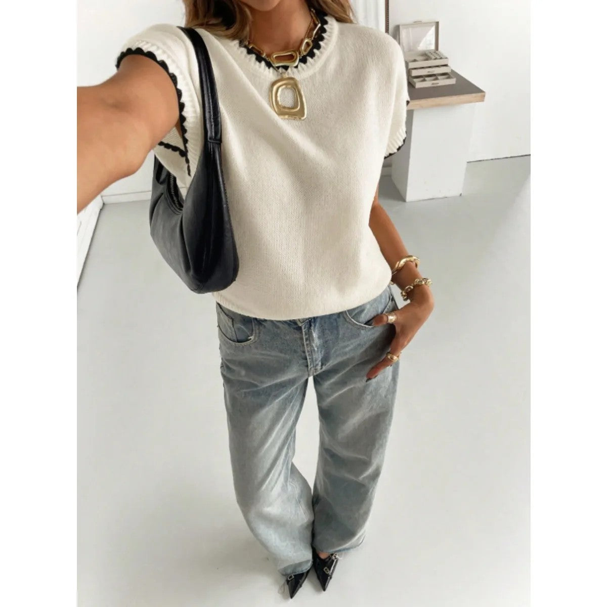 Verona Colorblock Knit Top