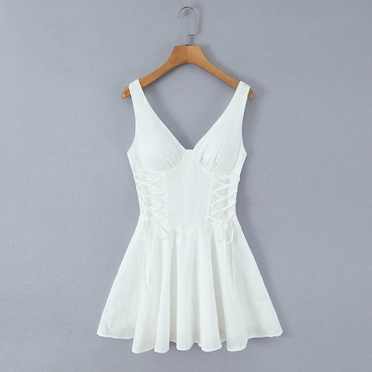 Verona Embroidered Mini Dress