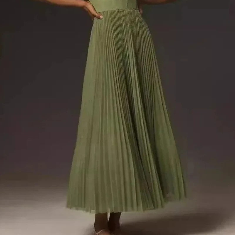 Verona Pleated Suspender Dress