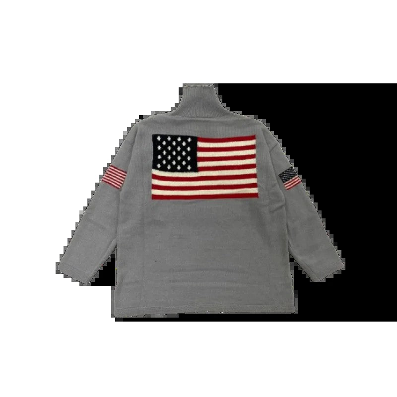 Vintage American Flag Sweater