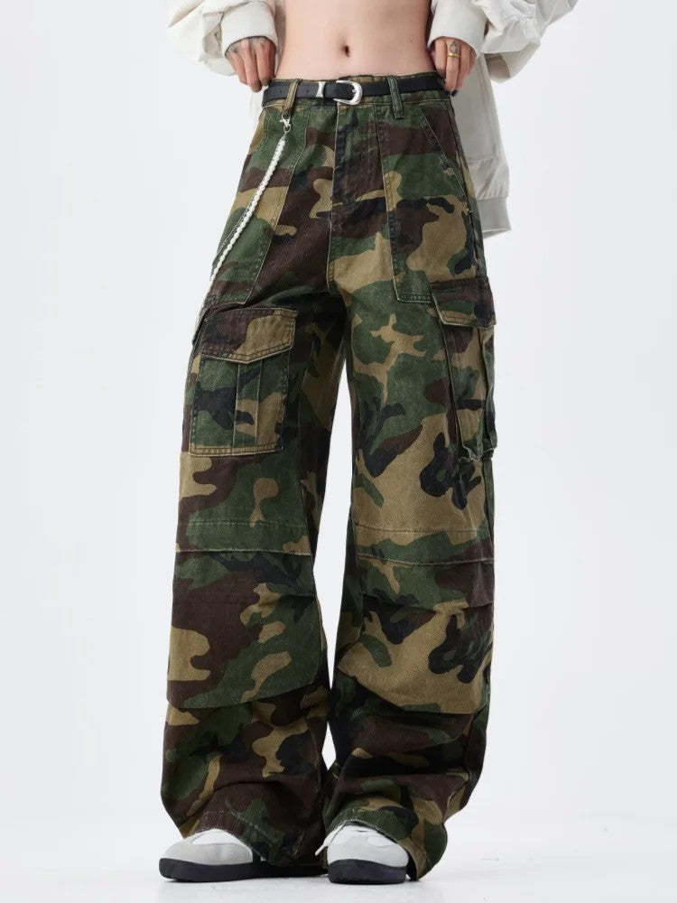 Zadar Camouflage Baggy Cargo Jeans