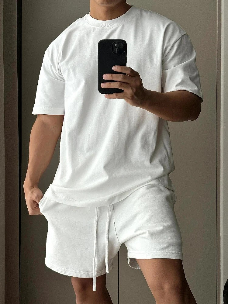 Sassari Pure Cotton Shorts Set - White
