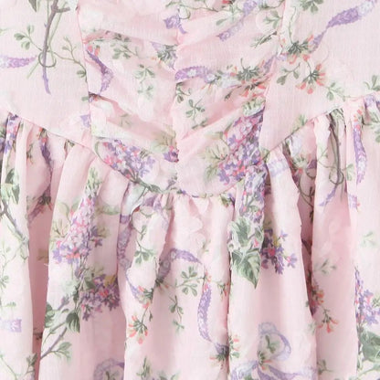 Aelia Ruched Floral Mini Dress