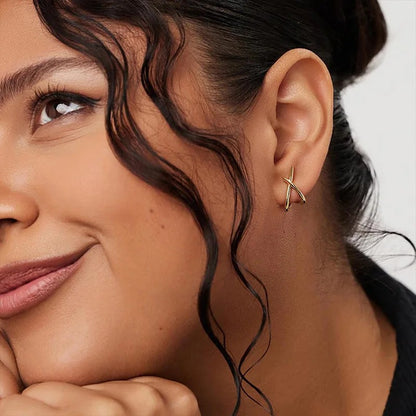 Alba Cross Stud Earrings
