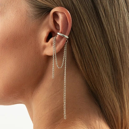 Alba Pearl Tassel Ear Cuffs