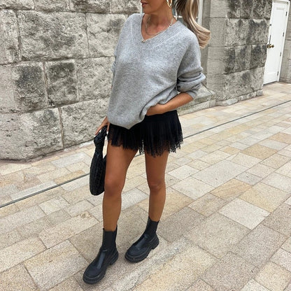 Aletsch Lace Mini Skirt