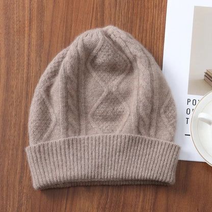 Altessa Rhombus Merino Wool Beanie - Sandstone