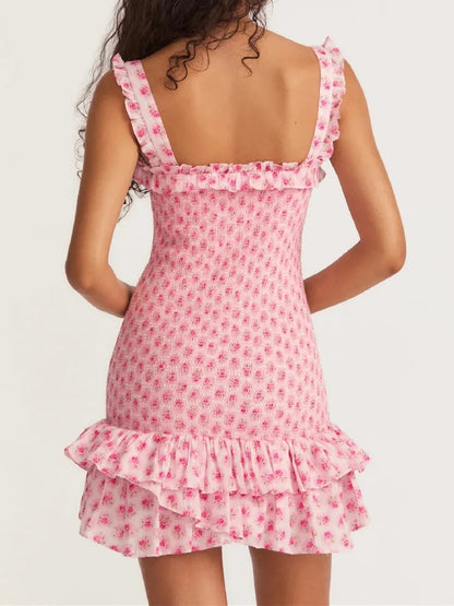 Amalfi Floral Ruched Mini Dress