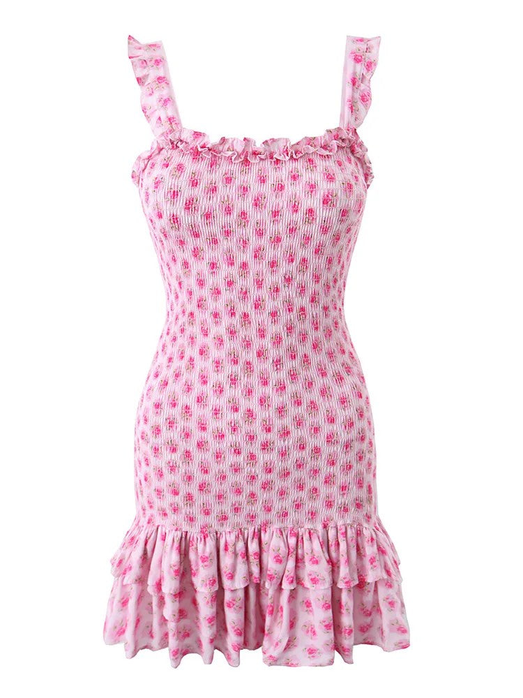 Amalfi Floral Ruched Mini Dress