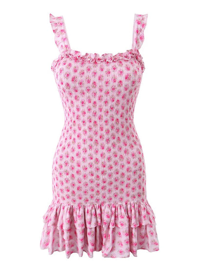 Amalfi Floral Ruched Mini Dress