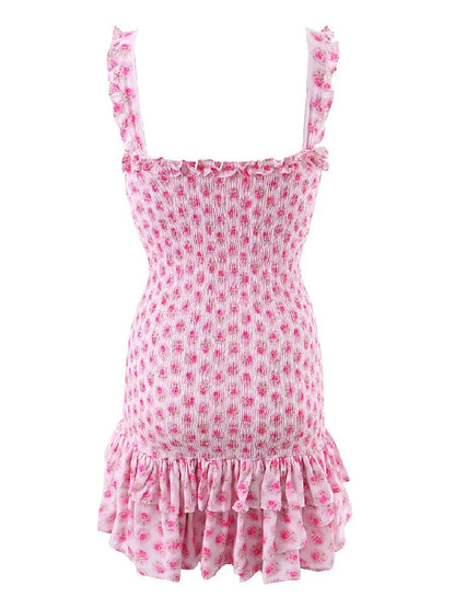 Amalfi Floral Ruched Mini Dress