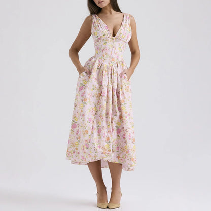Amalfi Print Maxi Dress