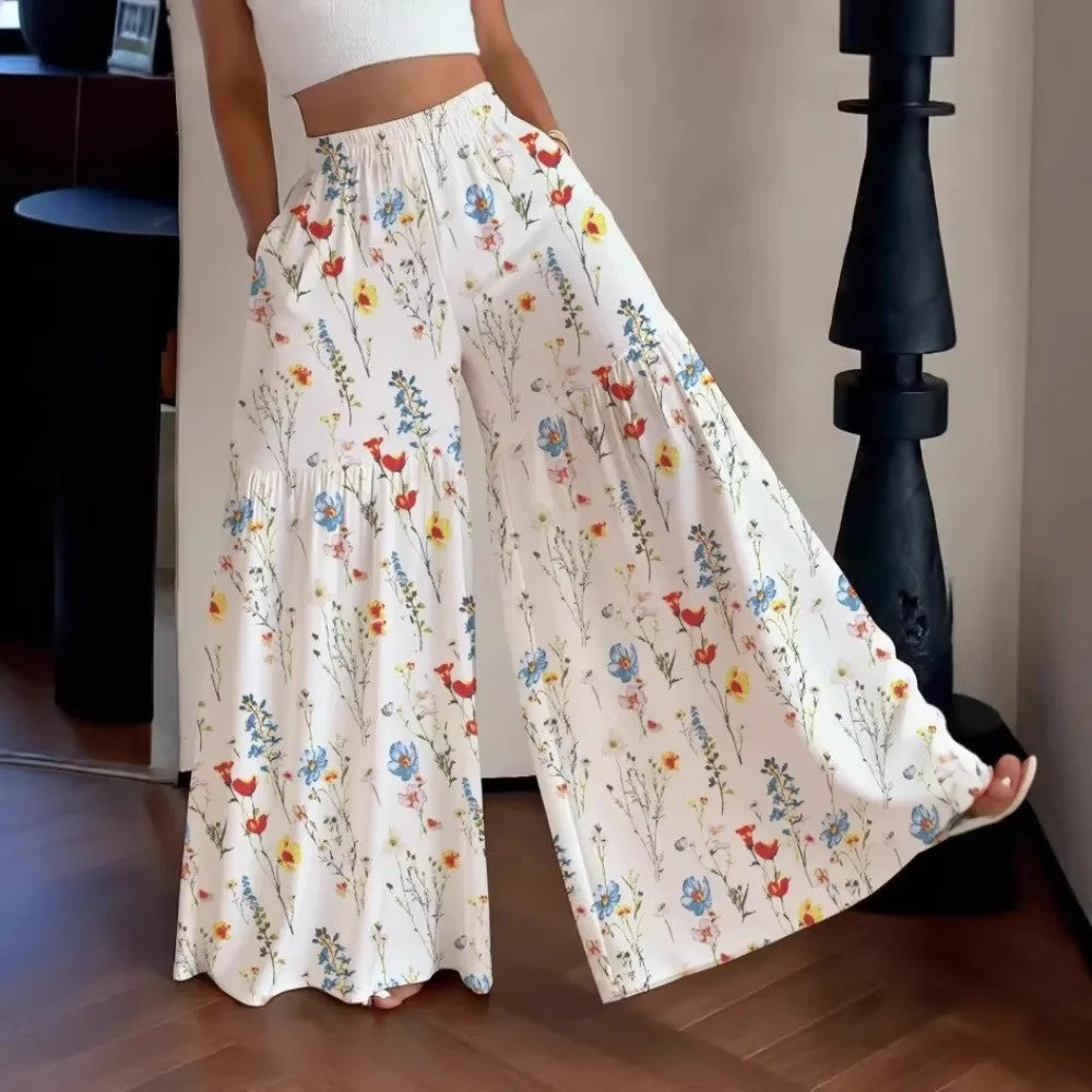 Annecy Floral Chiffon Pants