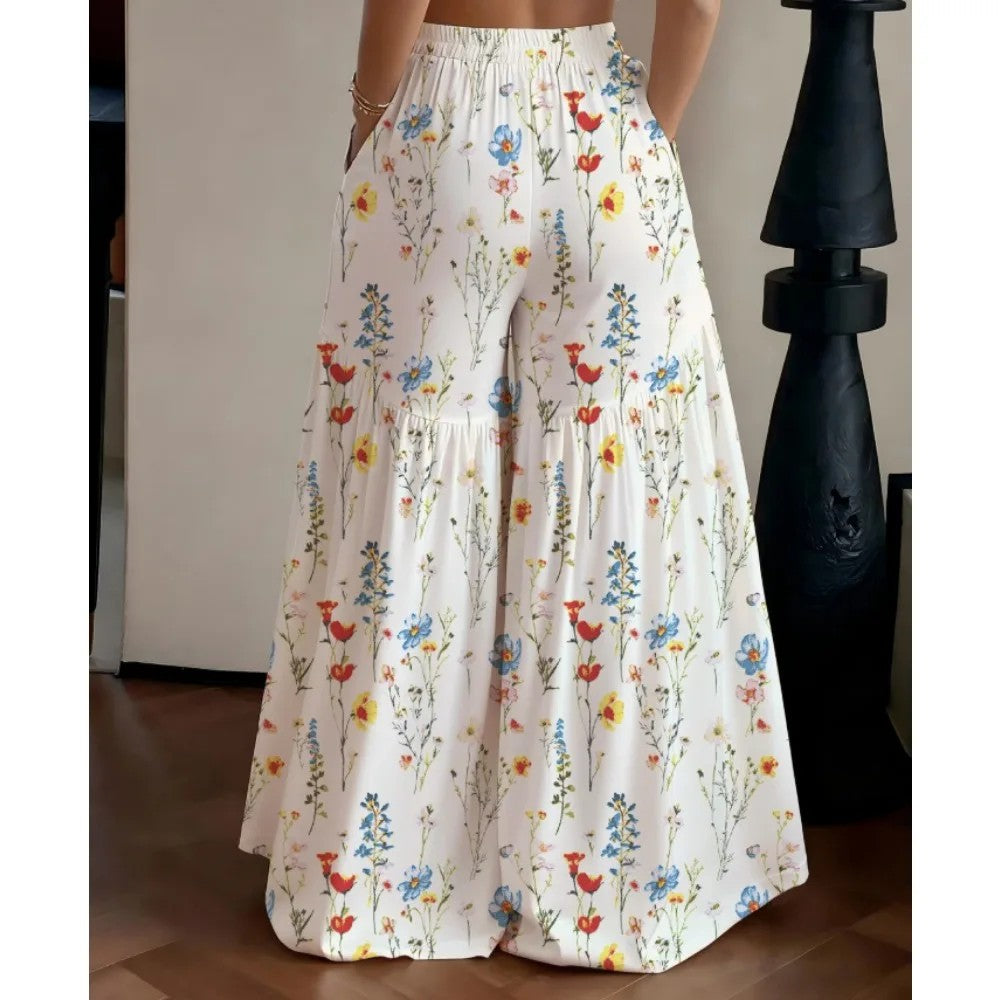 Annecy Floral Chiffon Pants