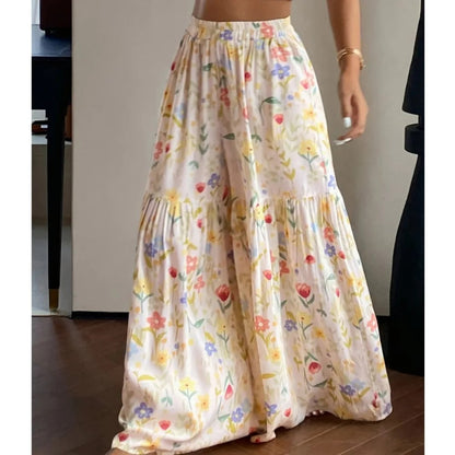 Annecy Floral Chiffon Pants