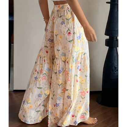 Annecy Floral Chiffon Pants