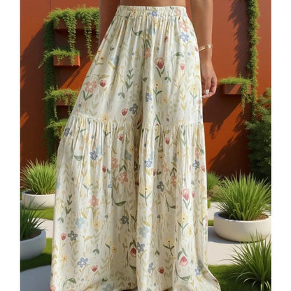 Annecy Floral Chiffon Pants
