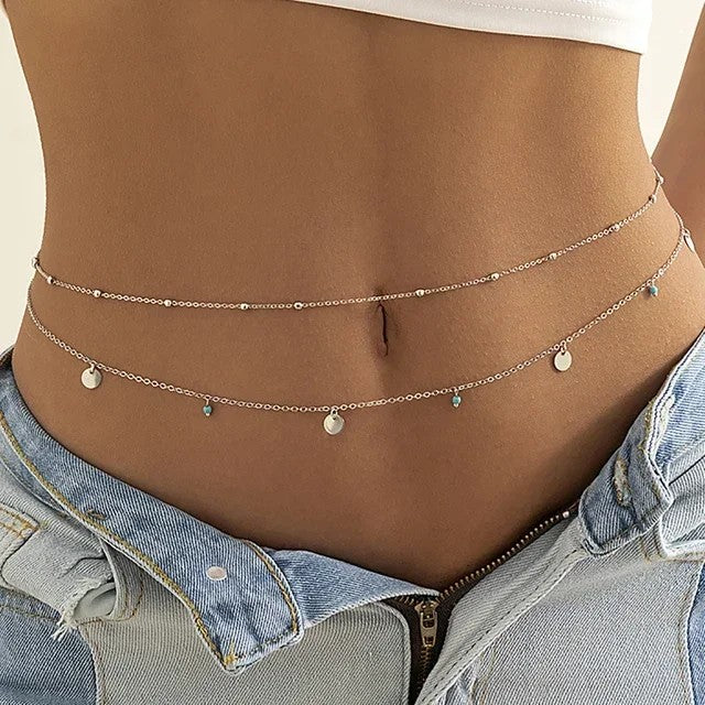 Antibes Double Pearl Chain - Brilliant Silver