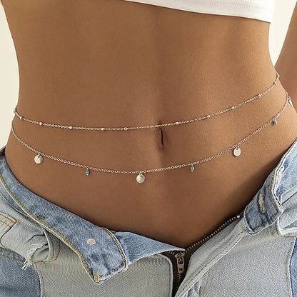 Antibes Double Pearl Chain - Brilliant Silver