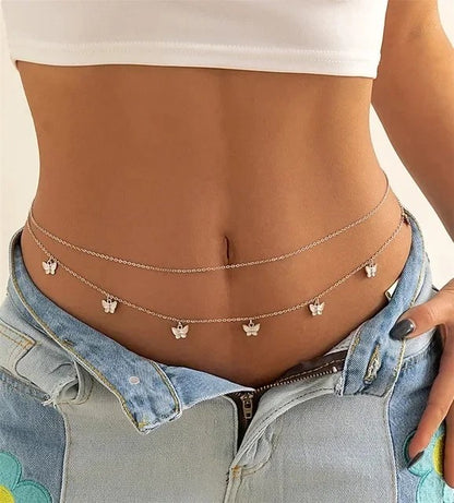 Antibes Double Pearl Chain - Shimmer Silver
