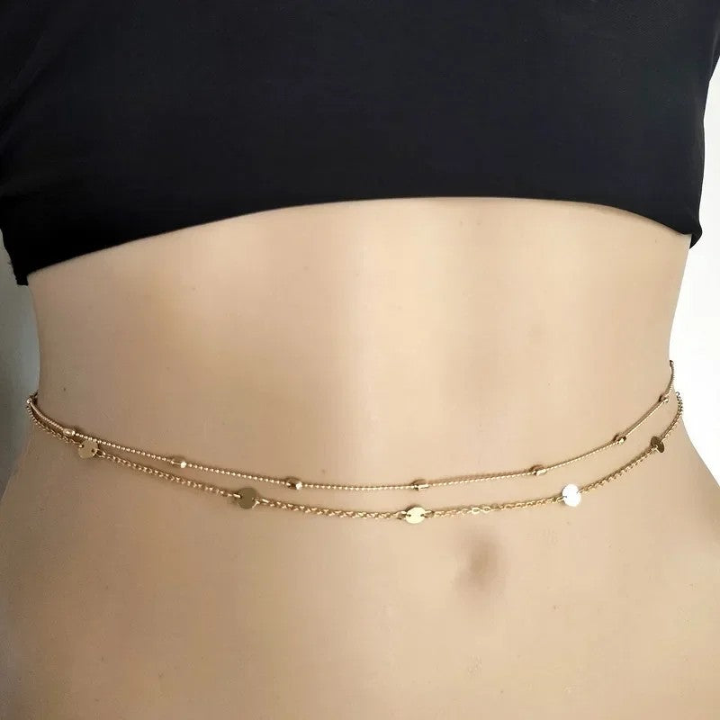Antibes Double Pearl Chain - Midas Gold