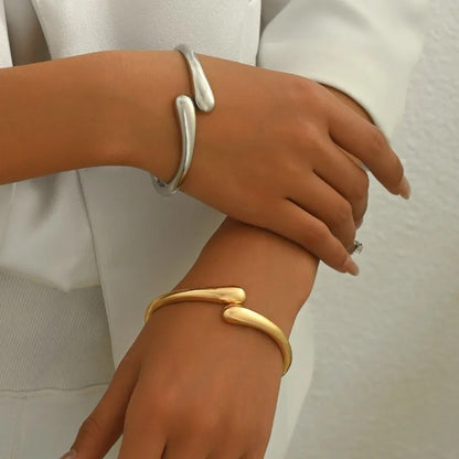 Arno Stainless Steel Bangle - Radiant Gold