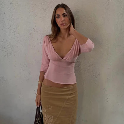 Arosa Slit Long Sleeve Tee