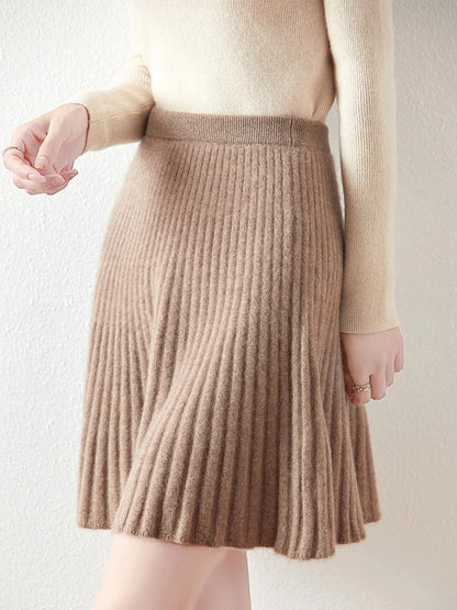 Arona Merino Cashmere Knit Skirt
