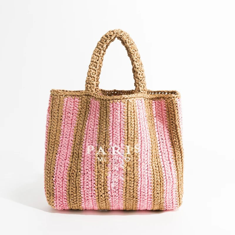 Arvani Everyday Tote Bag - Blush Stripe