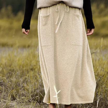Assisi Merino Wool Maxi Skirt