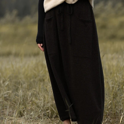 Assisi Merino Wool Maxi Skirt