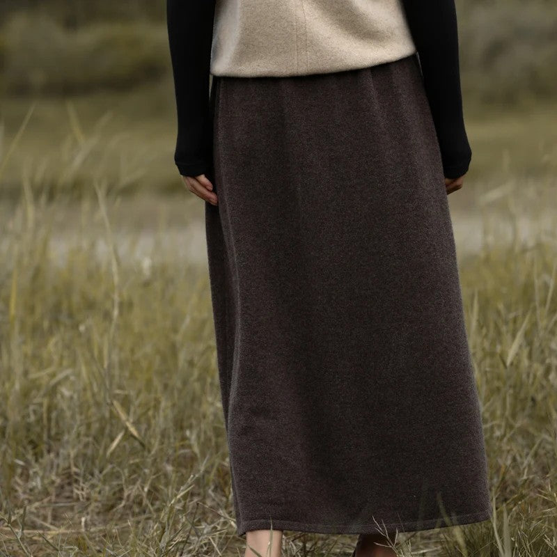 Assisi Merino Wool Maxi Skirt