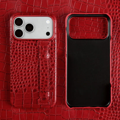 Astoria Genuine Leather Croc Case - Merlot