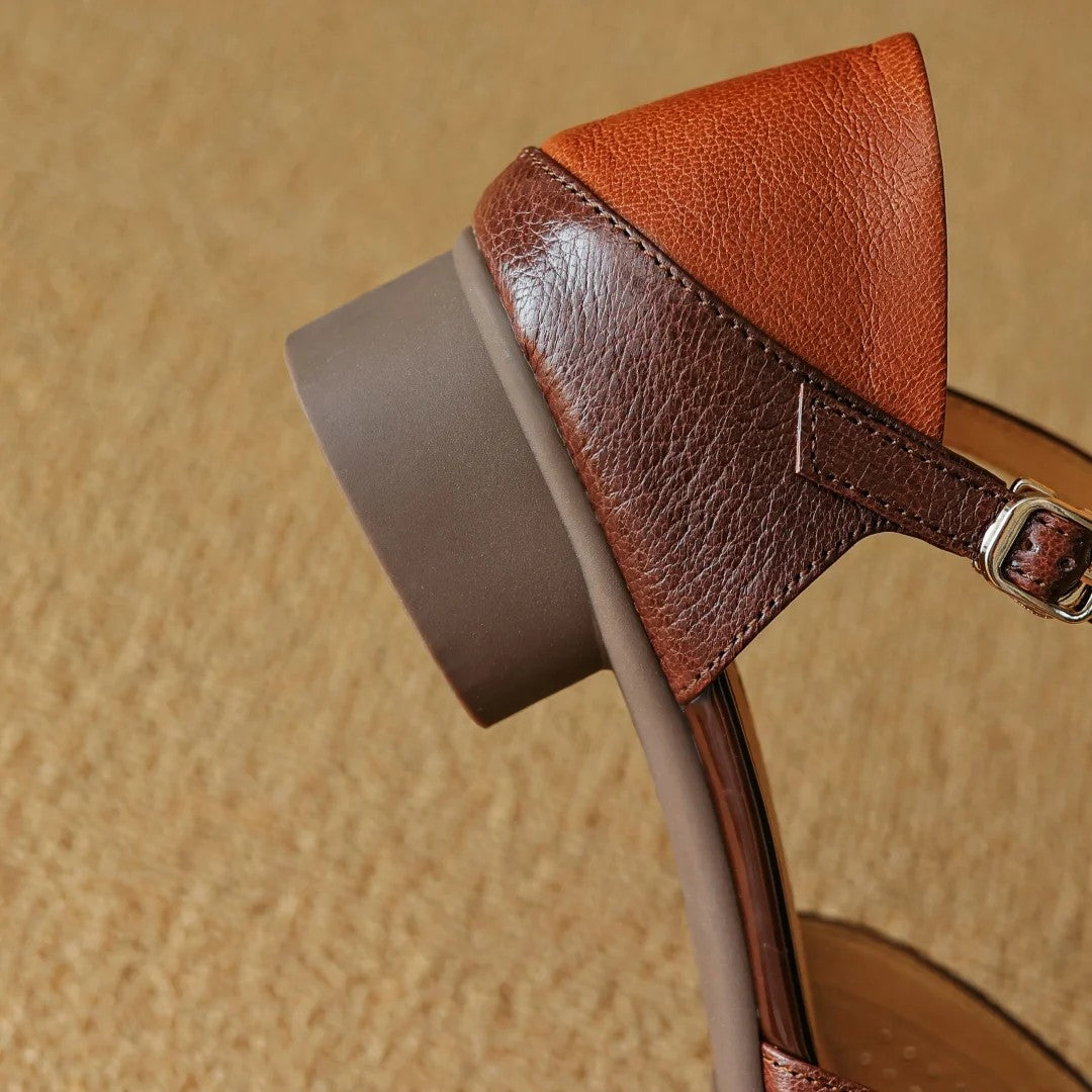 Aura Sheepskin Flat Sandals