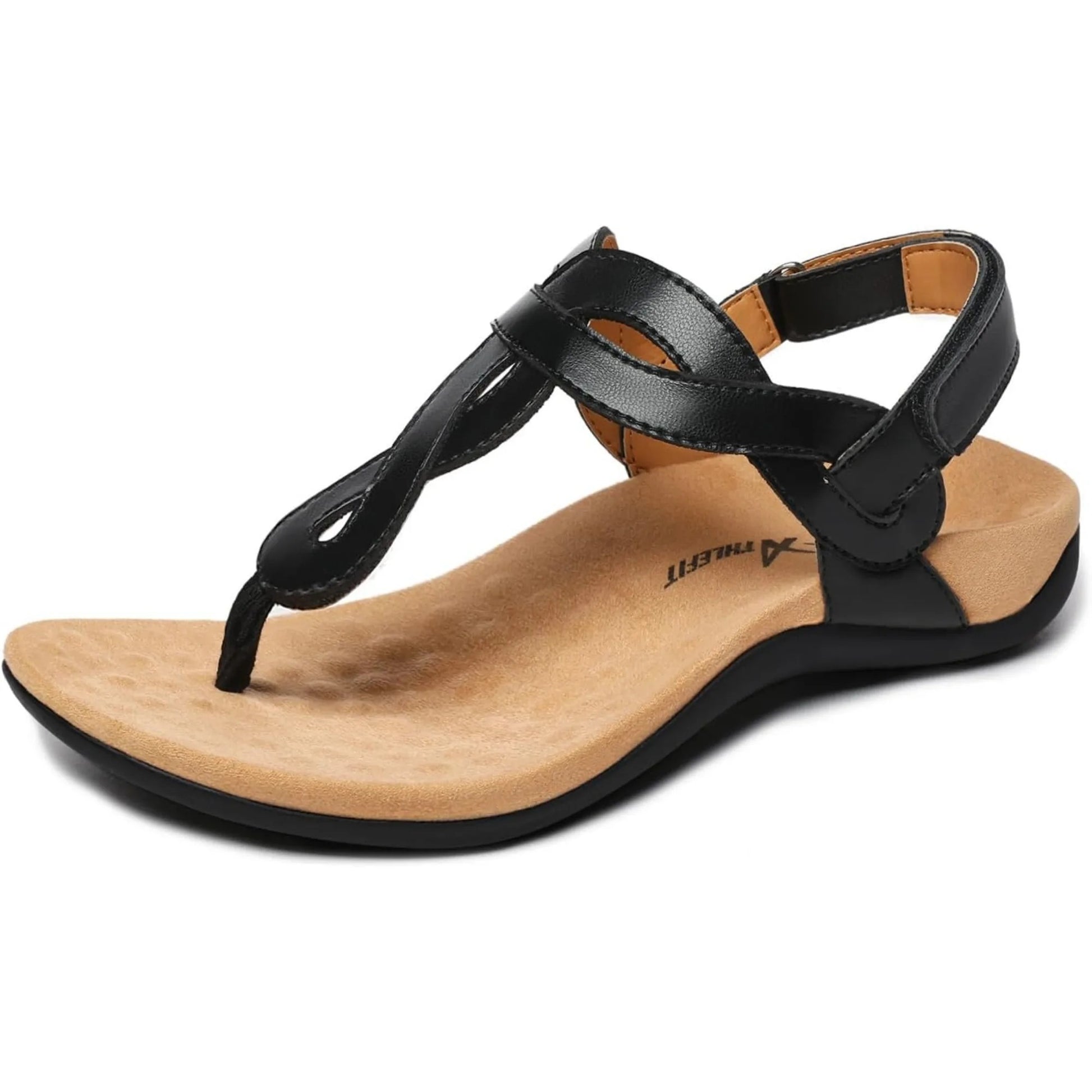 Aura Arch Support Sandals - Black