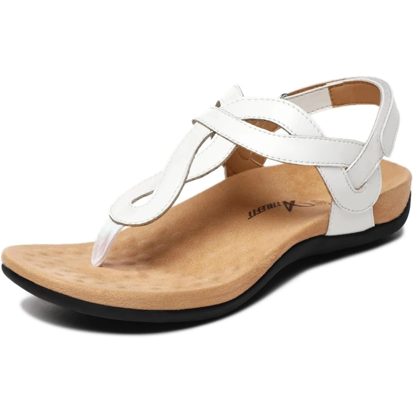 Aura Arch Support Sandals - White