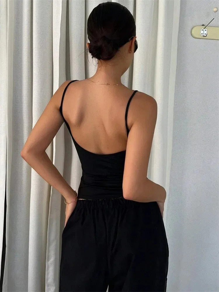 Aura Backless Crop Top