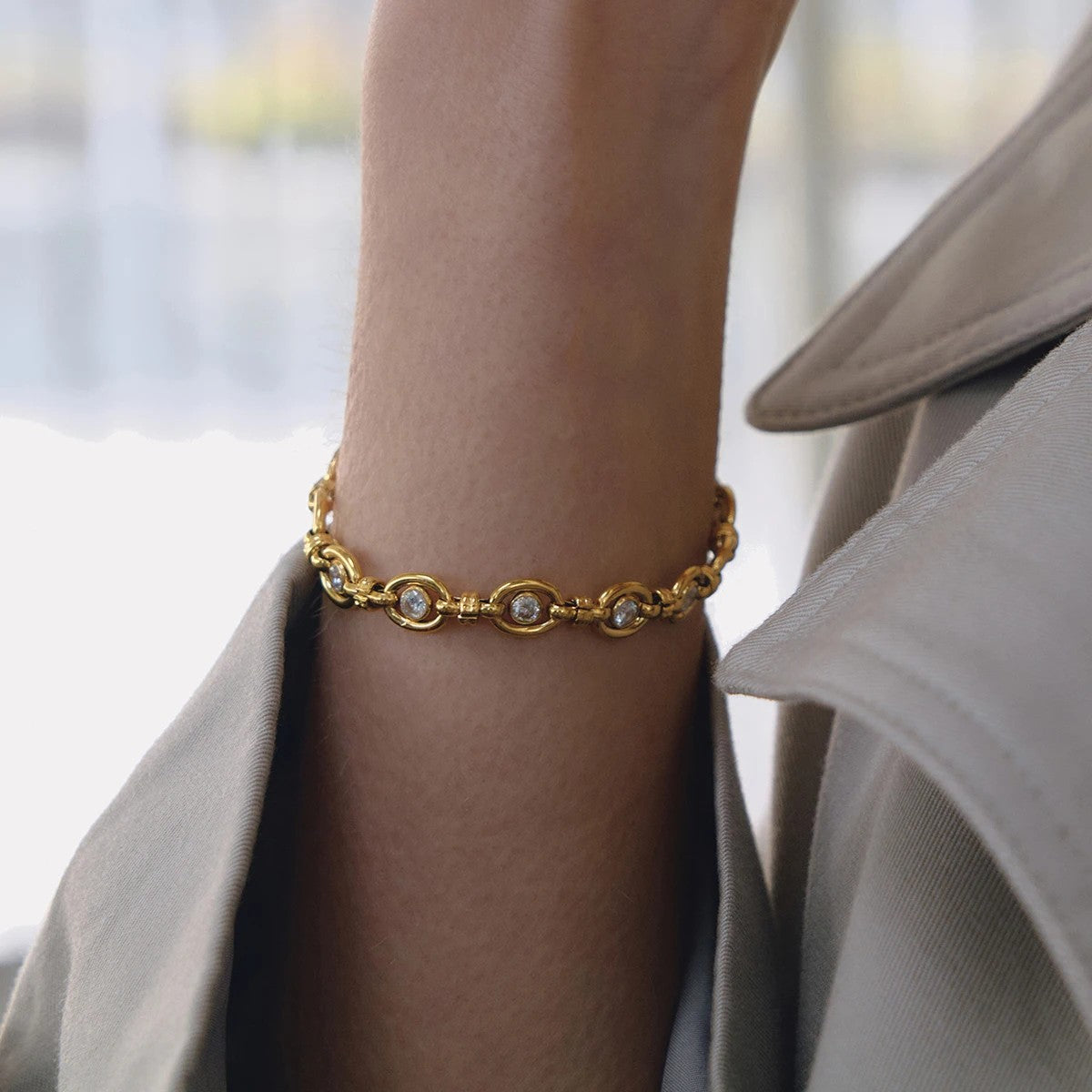 Aura Zircon Link Bracelet