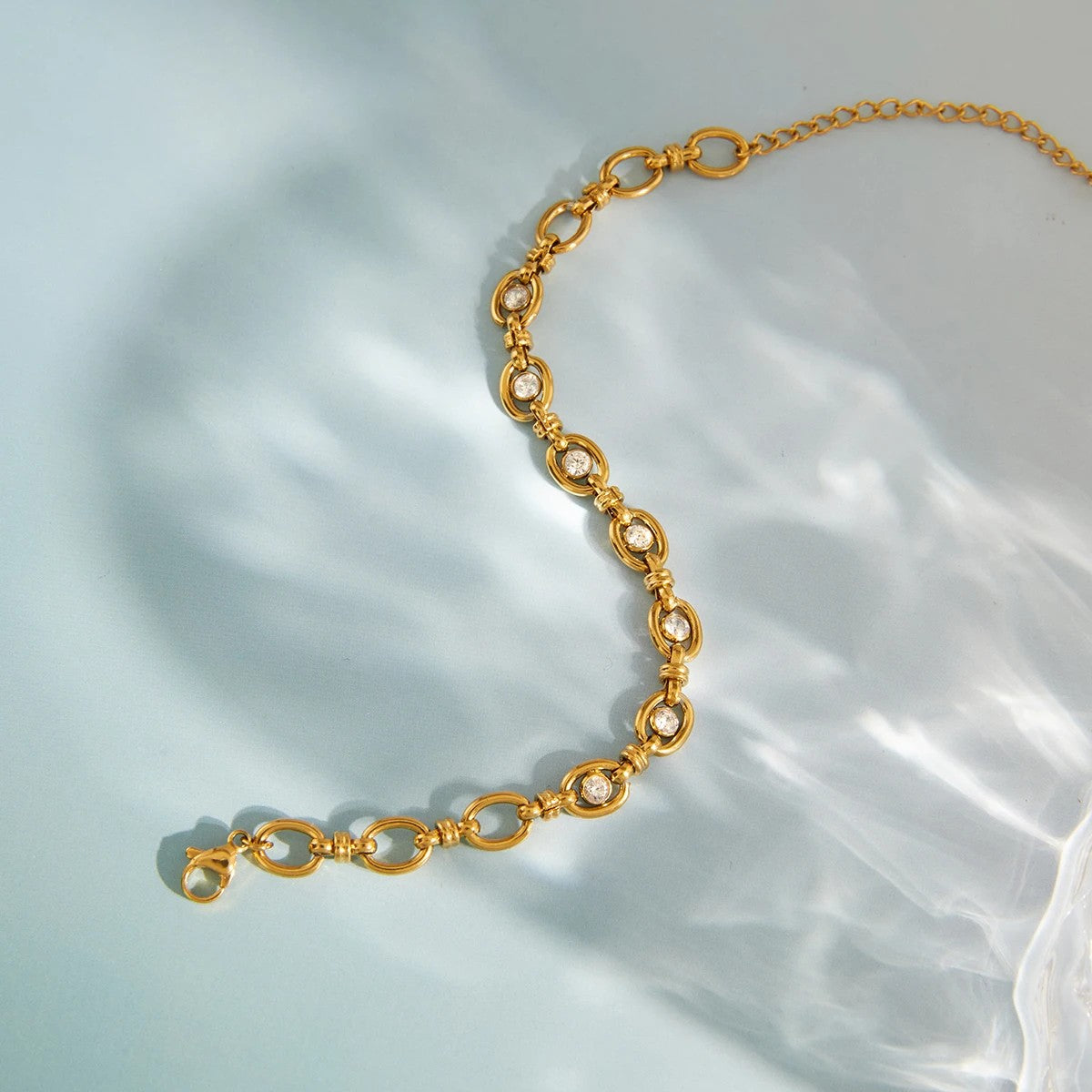 Aura Zircon Link Bracelet