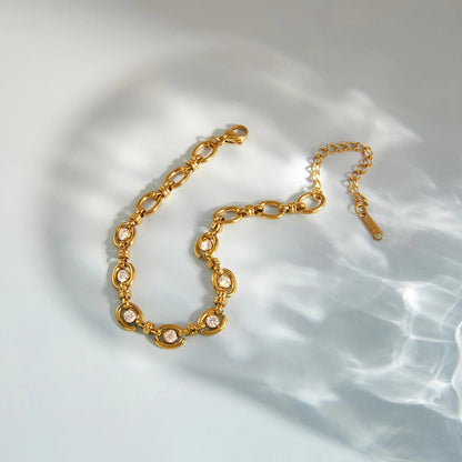 Aura Zircon Link Bracelet